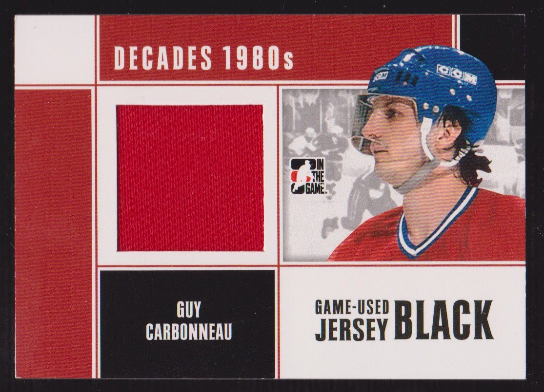 2010-11 ITG Decades 1980s Jerseys Black #M32 Guy Carbonneau (image for) 2010-11 ITG Decades 1980s Jerseys Black #M32 Guy Carbonneau
